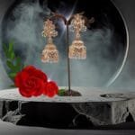 Classic Rose-Design Earrings Pair - Image 2