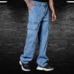 Stylish Lycra Baggy Jeans - Image 5