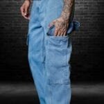 Stylish Lycra Baggy Jeans - Image 6