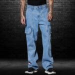 Stylish Lycra Baggy Jeans