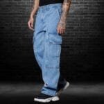 Stylish Lycra Baggy Jeans - Image 2
